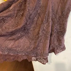 Dresses | Hippie Detailed Brown Dress With Beads Ruffles On Bottom | Poshmark Dresses | Hippie Detailed Brown Dress With Beads Ruffles On Bottom | Poshmark